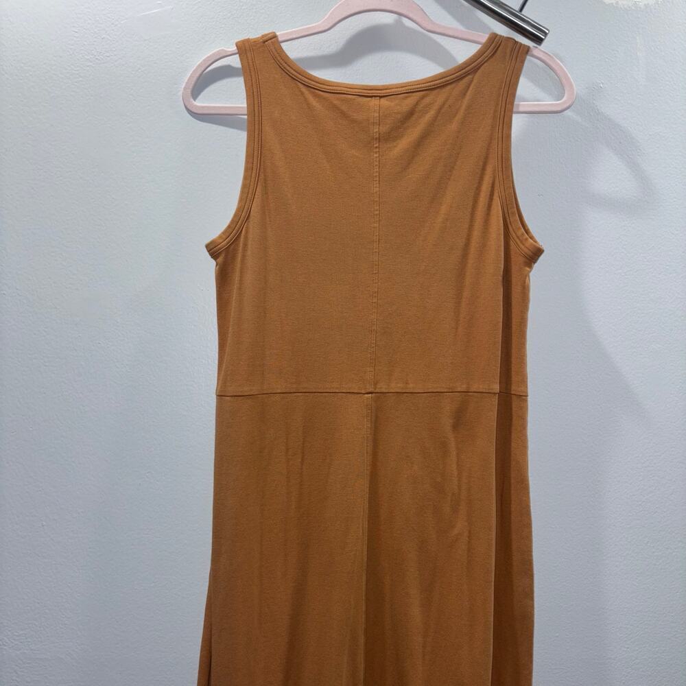 Elizabeth and James Sleeveless Cotton Midi Dress (Size Small)- Caramel/Cognac - Picture 7 of 12